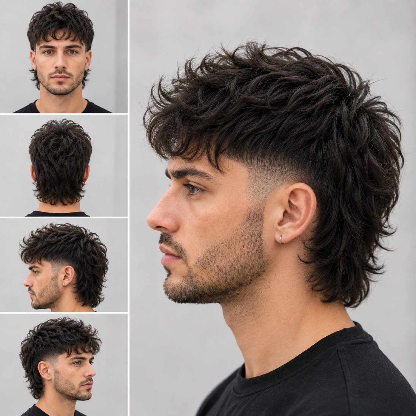 Uomo — Mullet moderno